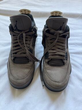 Nike Air Jordan 4 Retro Mens Cave Stone Sneakers Shoes Streetwear